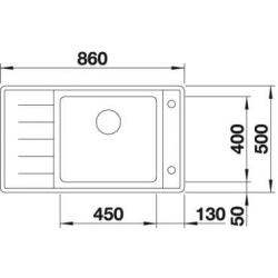 Zlewozmywak Blanco ANDANO XL 6 S-IF COMPACT prawy z korkiem automatycznym i odsączarką 523 001